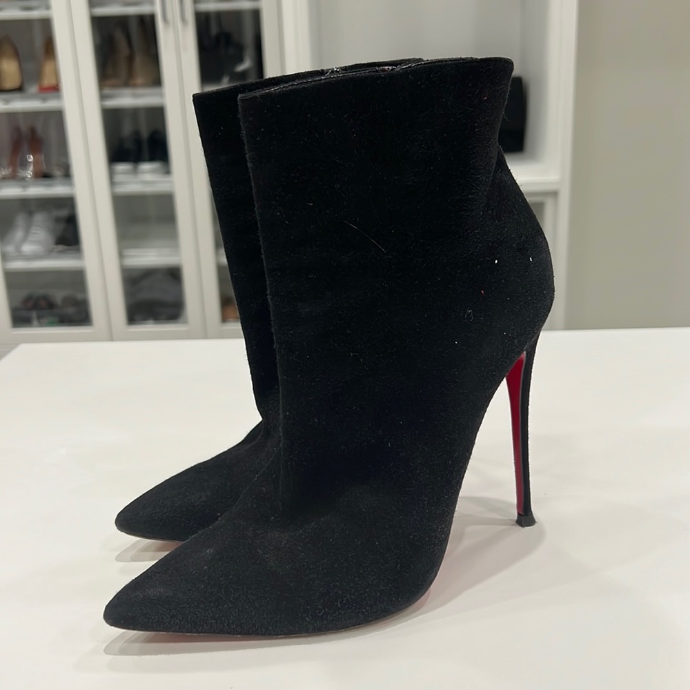 Suede Christian Louboutin Booties